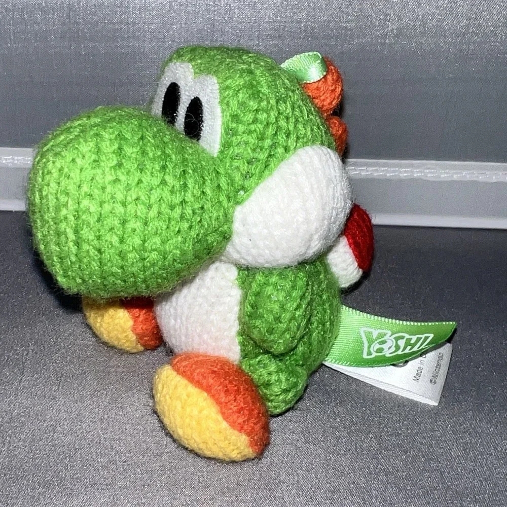 Yoshi Nintendo Switch Amiibo Yoshi's Woolly World Green Yarn 3DS WII U Toy Rare
